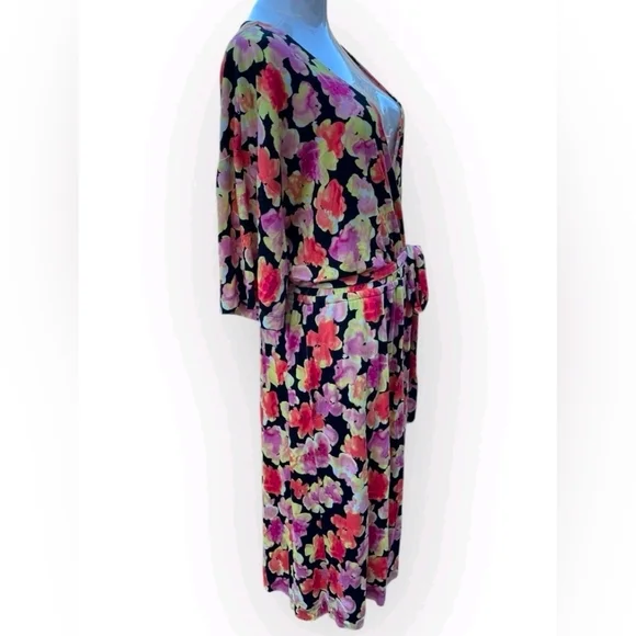 Jason Wu Pastel Floral Rayon Dress Size Large - Picture 5 of 8